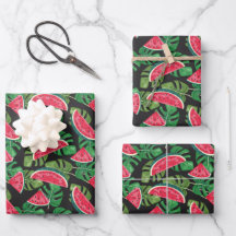 Tropical Watermelon Slices Pattern Sommerzeit