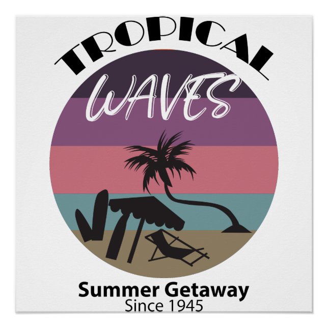 Tropical Waves Summer Erlebnis Poster (Vorderseite)