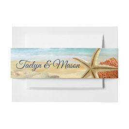 Tropical Wedding Beach Scene Einladung Bly Band