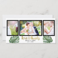 Tropical Wedding Foto Liebe & vielen Dank