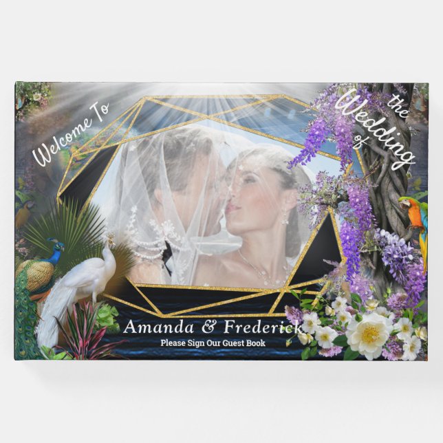 Tropical Wisteria Paradise Gästebuch (Vorderseite)