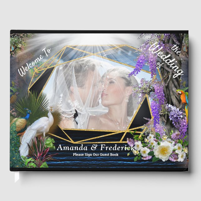 Tropical Wisteria Paradise Gästebuch (Vorderseite)