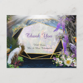 Tropical Wisteria Paradise Postkarte