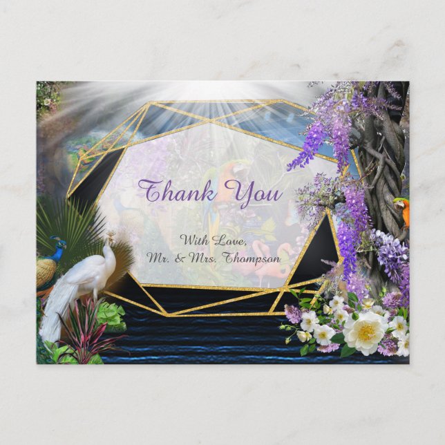 Tropical Wisteria Paradise Postkarte (Vorderseite)