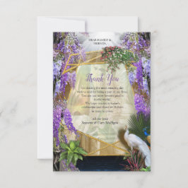 Tropical Wisteria Paradise RSVP Karte