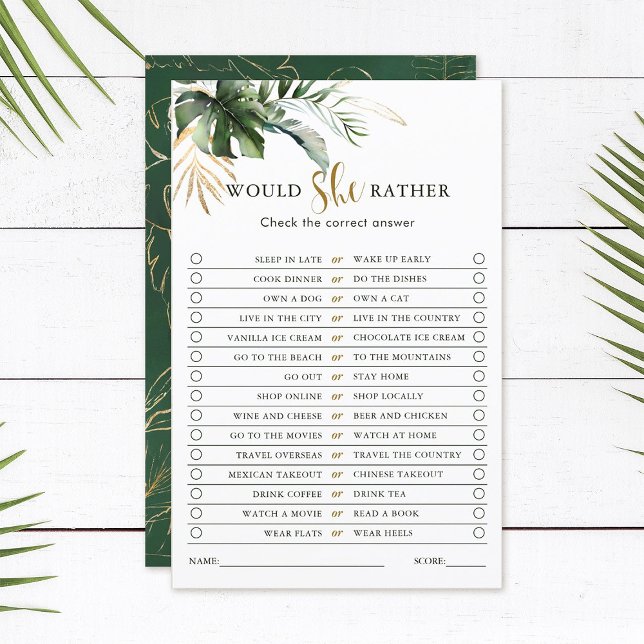 Tropical würde sie eher Brautparty-Spiel (Von Creator hochgeladen)