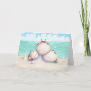 Tropical Yoga Christmas Card Feiertagskarte