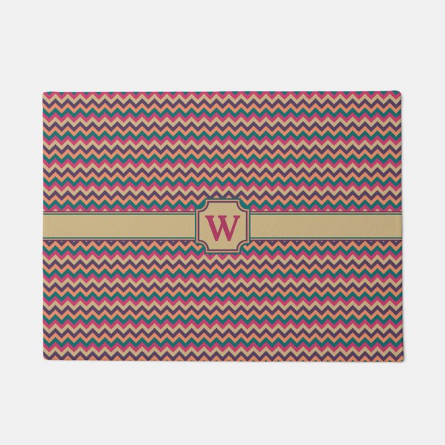 Tropical Zigzag Doormat Fußmatte (Vorderseite)