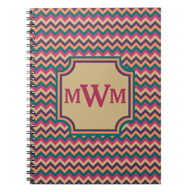 Tropical Zigzag Notebook Notizblock (Vorderseite)