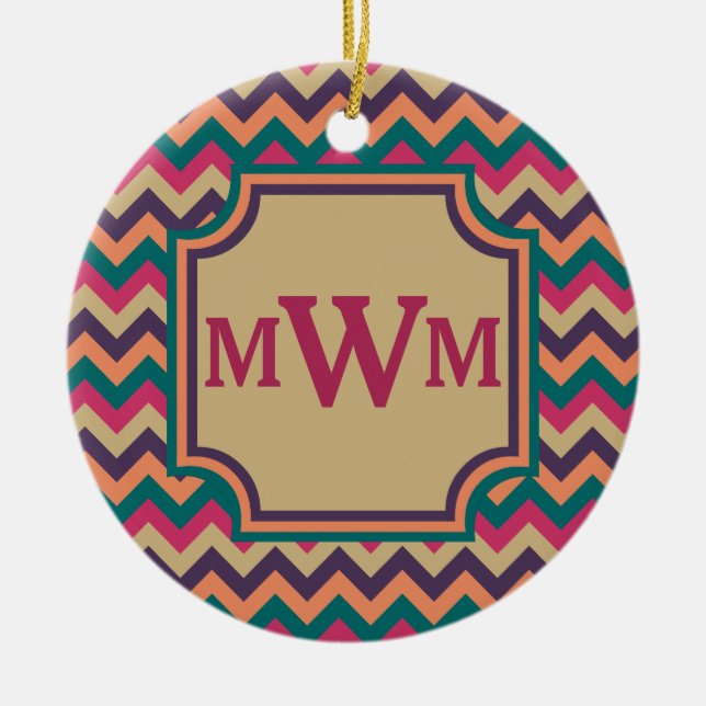 Tropical Zigzag Ornament (Vorne)