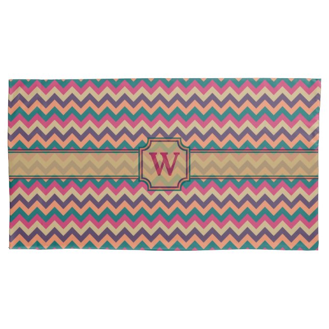 Tropical Zigzag Pillow Case Kissenbezug (Vorderseite)