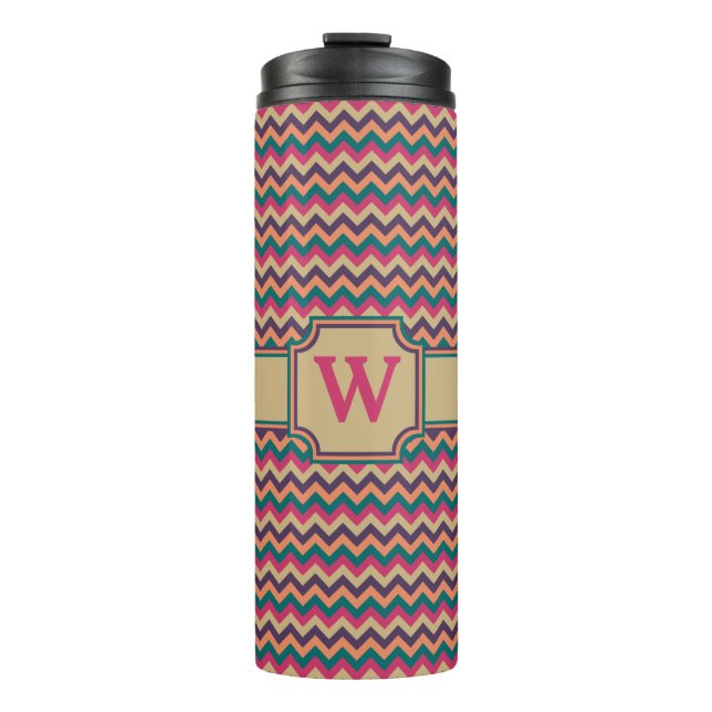 Tropical Zigzag Thermal Tumbler Thermosbecher (Vorderseite)