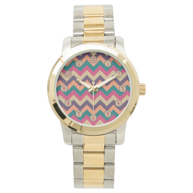 Tropical Zigzag Watch Armbanduhr (Vorderseite)