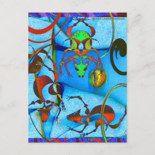 TropicalDog Blue Postkarte