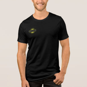 Tropicaler Flucht-Männer-Retro-Sommer-Sonnenunterg Tri-Blend Shirt