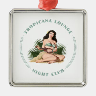 Tropicana Night Club Silbernes Ornament