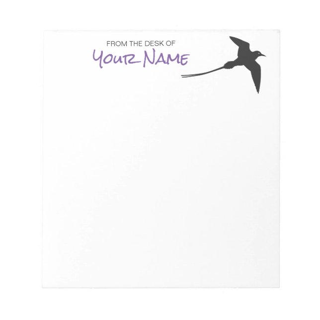 Tropicbird - Personalisierter Notepad Notizblock (Vorderseite)
