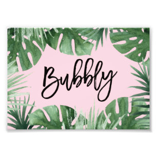 Tropics Bubbly Print Fotodruck