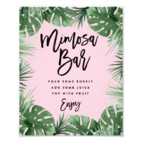 Tropics Mimosa Bar Print