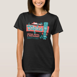 Tropics Motor Hotel Hawaiian Style Tiki Bar 50er S T-Shirt