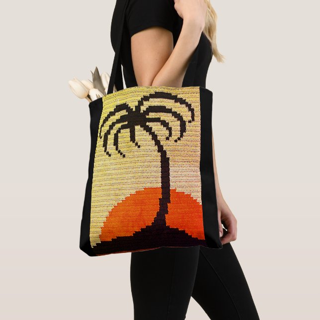 Tropics Palm Tree Profil Sunset Artisan Crochet (Von Nahem)