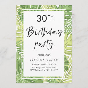 Tropics zum Geburtstag Einladung Tropical Hawaii 3