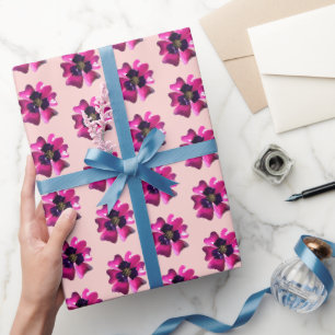 Tropila Violette MOD Orchideenblüte Sommer Geburts Geschenkpapier
