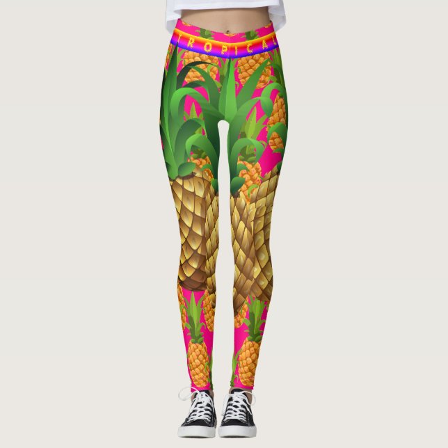 Tropisch-Ananas-Leggings Leggings (Vorderseite)