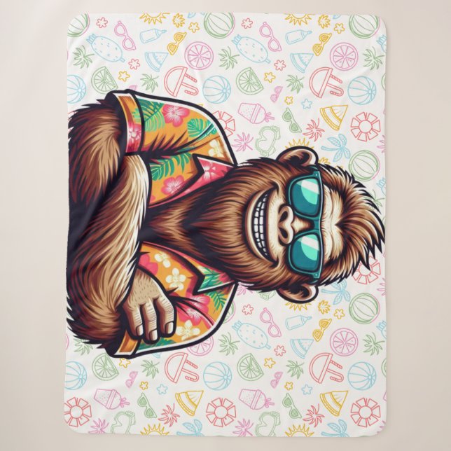 Tropisch/Beach yeti/bigfoot Sherpadecke (Vorderseite)