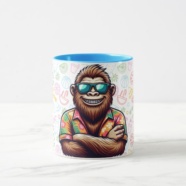 Tropisch/Beach yeti/bigfoot Tasse (Zentrum)