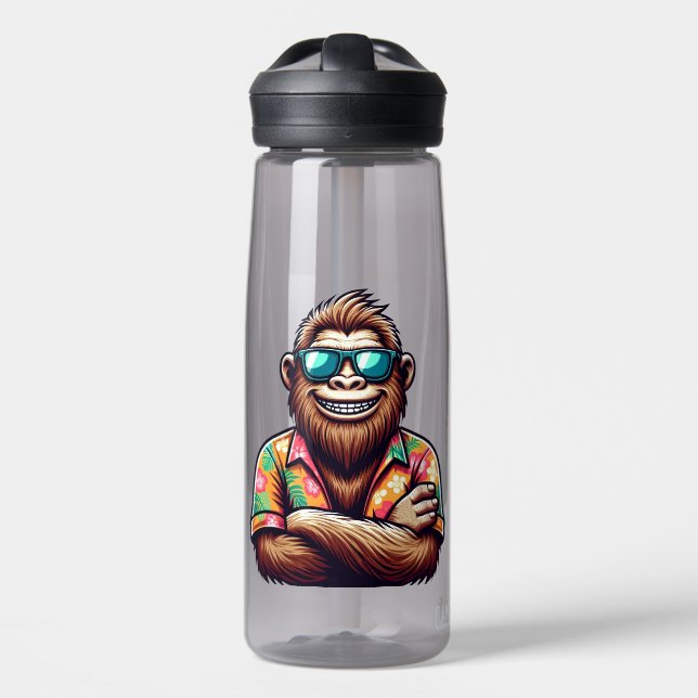 Tropisch/Beach yeti/bigfoot Trinkflasche (Vorne)