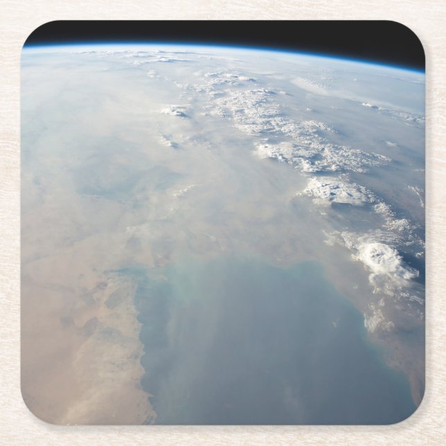 Tropisch blaue Gewässer des Persischen Golfs. 2 Rechteckiger Pappuntersetzer (Vorderseite)