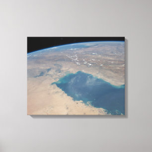 Tropisch blaue Gewässer des Persischen Golfs. Leinwanddruck