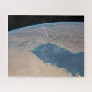 Tropisch blaue Gewässer des Persischen Golfs. Puzzle