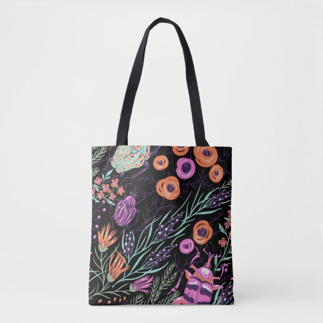 Tropisch Botanisches und Bunte Abstraktkunst mit I (Vorderseite)