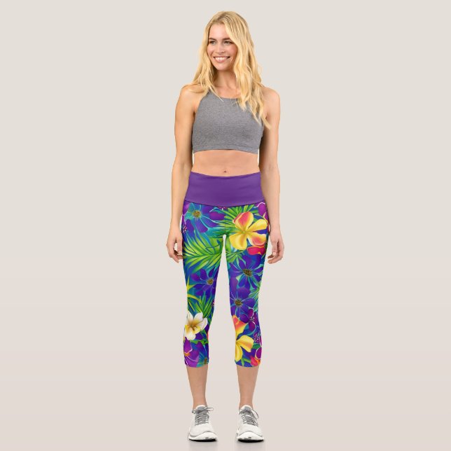 tropisch capri leggings (Vorderseite)