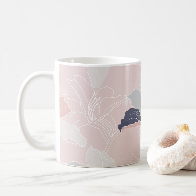 Tropisch erröten Tasse (Mit Donut)
