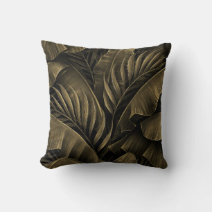 Tropisch Exotisch: Grunge Golden Nature Kissen