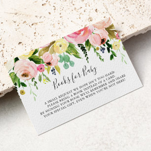 Tropisch farbige Herbstdusche Buchanfrage Begleitkarte