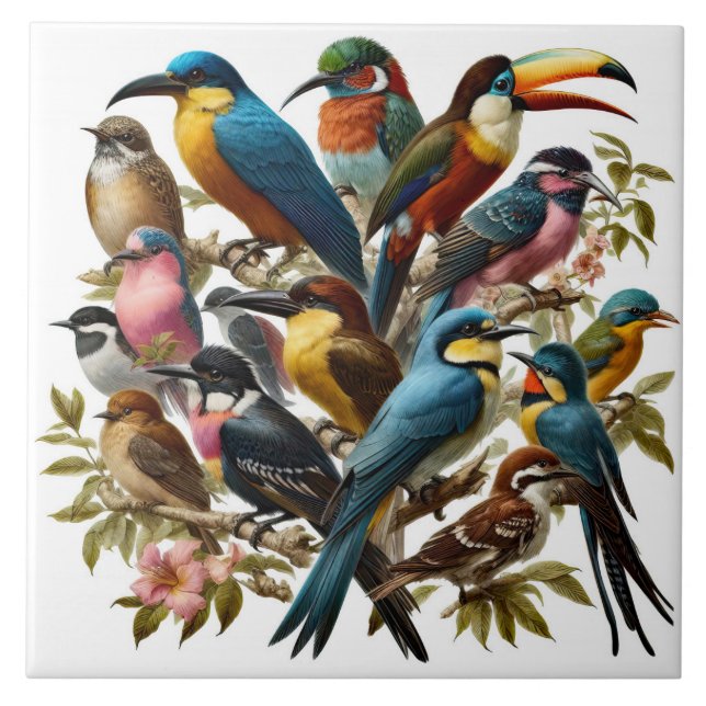 tropisch fliese (Vorderseite)