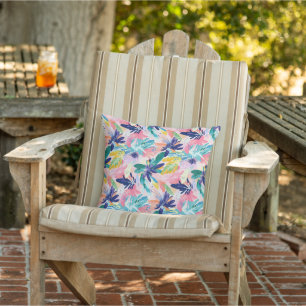 Tropisch Florales Outdoor Kissen