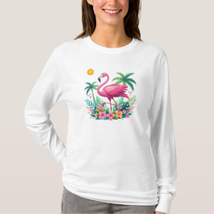 Tropisch/Florida rosa Flamingo T-Shirt