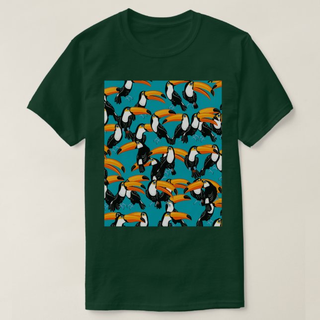 tropisch grafisch T-Shirt (Design vorne)