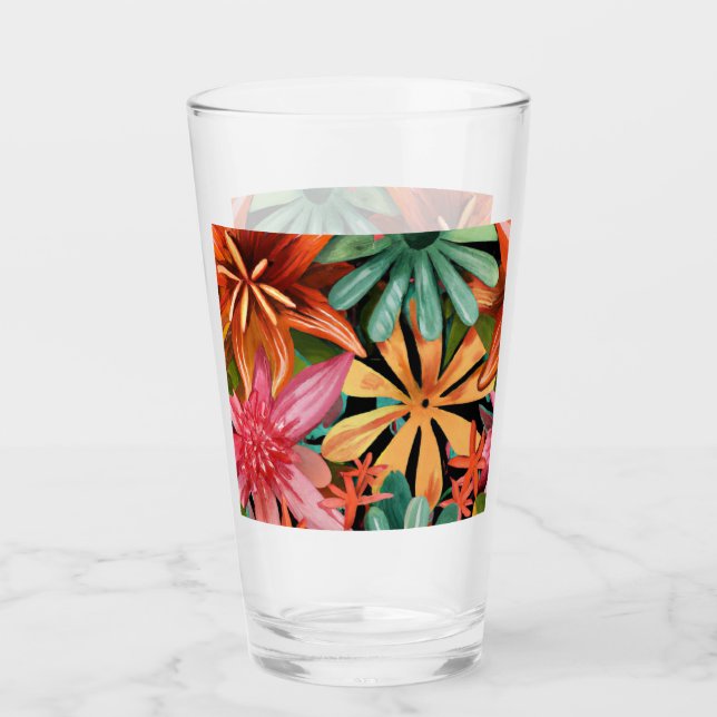 tropisch/hawaiianisch/blumenreich/Blume Glas (Vorderseite)