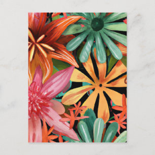 tropisch/hawaiianisch/blumenreich/Blume Postkarte