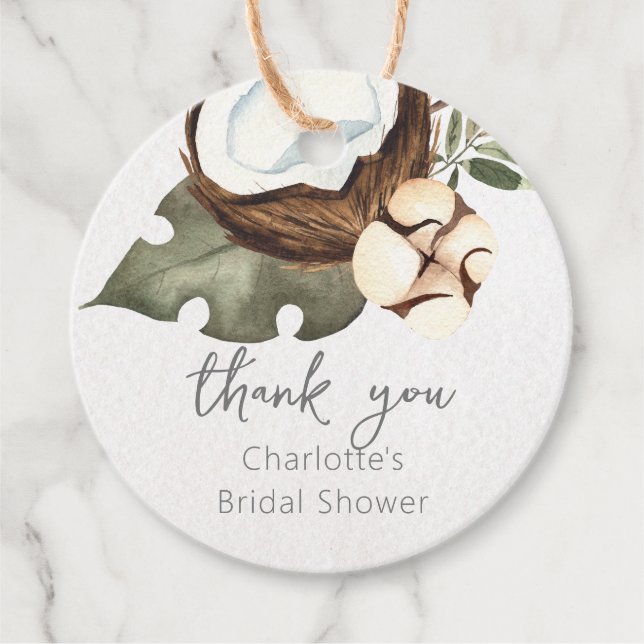 Tropisch-hawaiianische Flora und Kokosnuss Geschenkanhänger (Vorderseite)