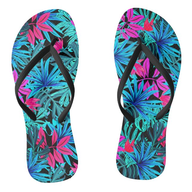 Tropisch-hawaiianische Muster-Flip-Flops Flip Flops (Fußbett)