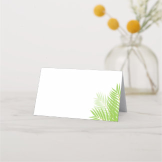 Tropisch-hawaiianisches Foliage-Etikett oder Platzkarte