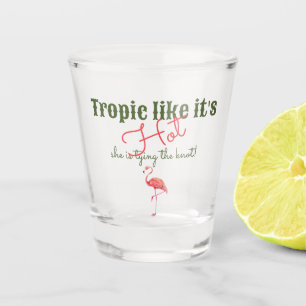 Tropisch Hot Pink Palm Springs Junggeselinnen-Absc Schnapsglas