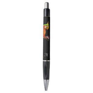 Tropisch-mehrfarbiger Bird & Monogram Pen Kugelschreiber